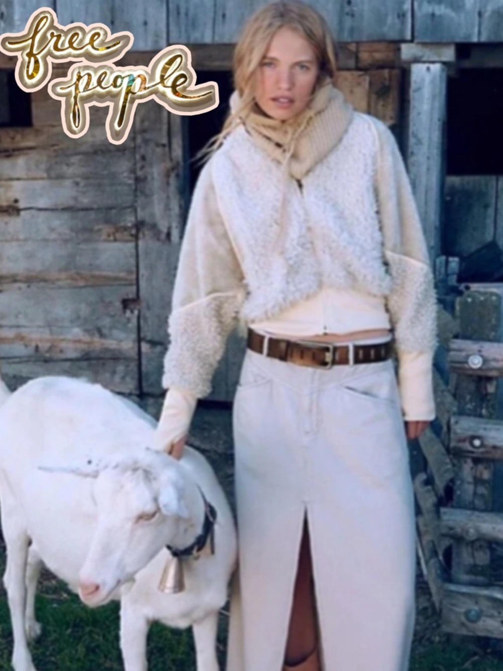 NWOT Free People One Aurora Faux Fur Jacket
